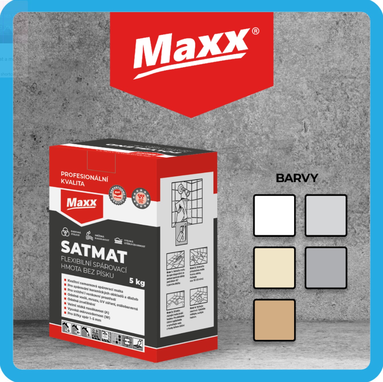 MAXX spárovací hmoty